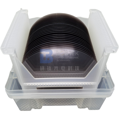 дюйм 128Y-cut вафли LiNbO3 8 0.5mm черный Pyroelectric свободный УВИДЕЛ применение IDT